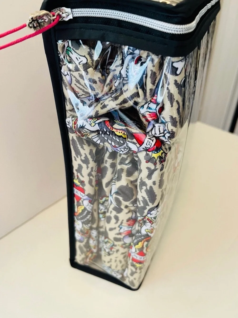 Ed Hardy 6 Piece King Size Sheet Set Love Kills Slowly Leopard Print Skulls